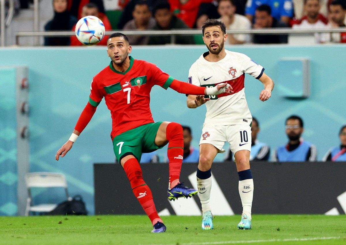 Uniformes de Marrocos e Portugal confundem torcida: “Cristiano Ronaldo está jogando”