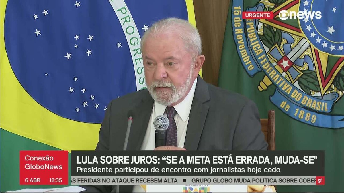 ‘Se a meta de inflação está errada, muda-se a meta’, diz Lula ao questionar juros