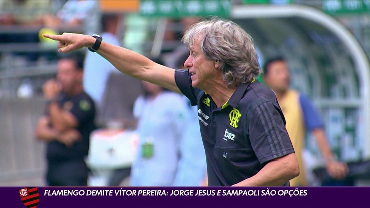 Novo técnico do Flamengo: clube abre busca por Jorge Jesus; Sampaoli segue forte