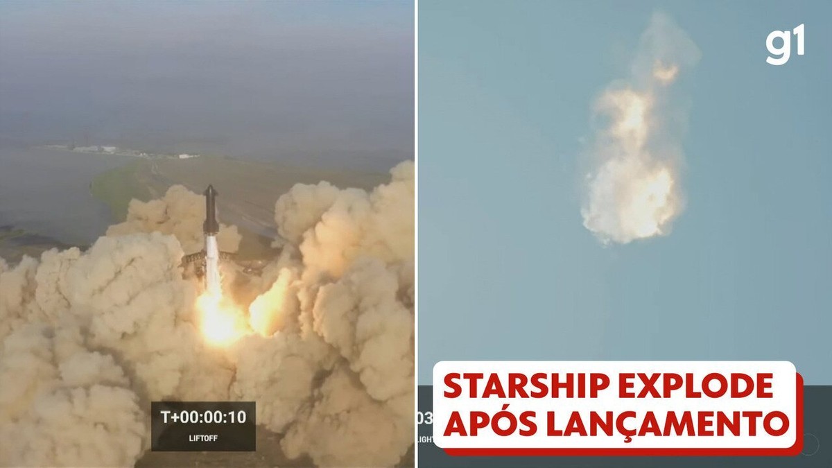 Foguete Starship da SpaceX explode após lançamento; VÍDEO