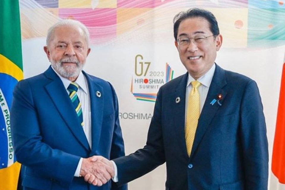 G7: Lula se encontra com o primeiro-ministro do Japão em Hiroshima