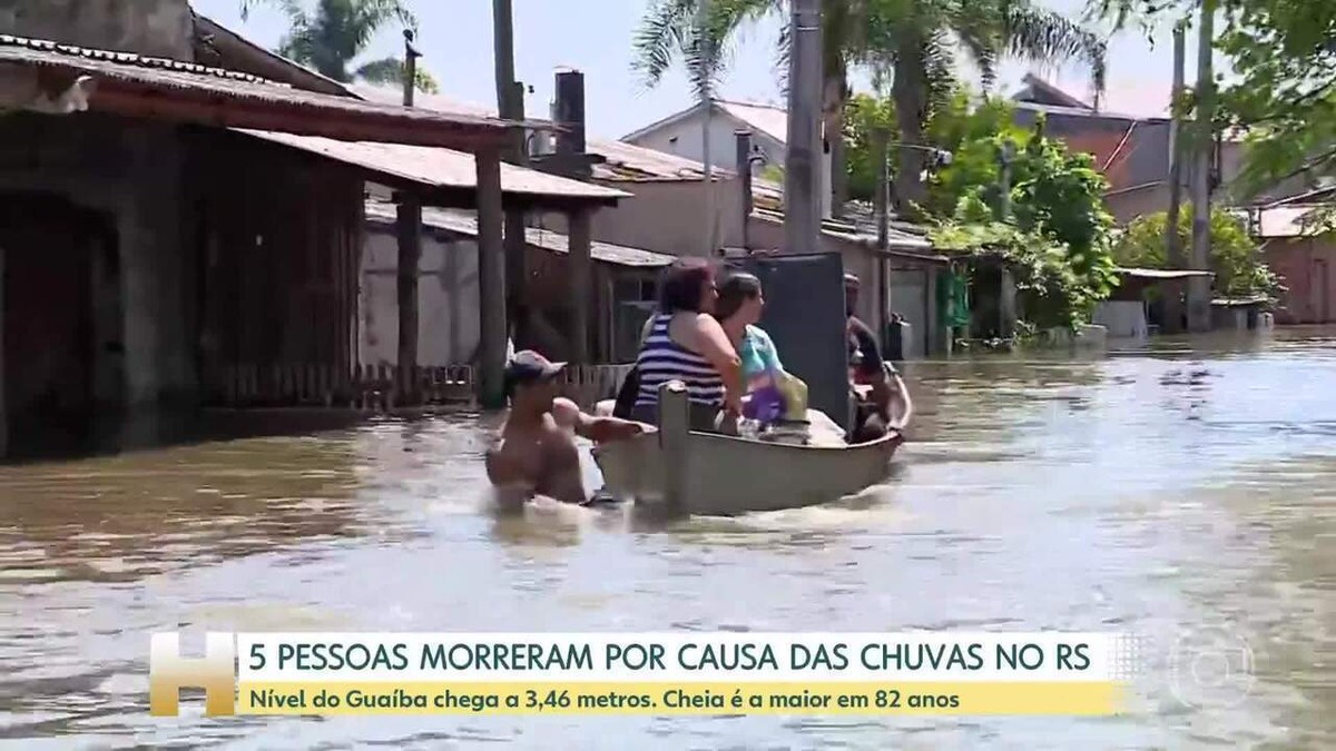 Temporais deixam 8 mortos no Sul do país; número de vítimas subiu para 5 no RS