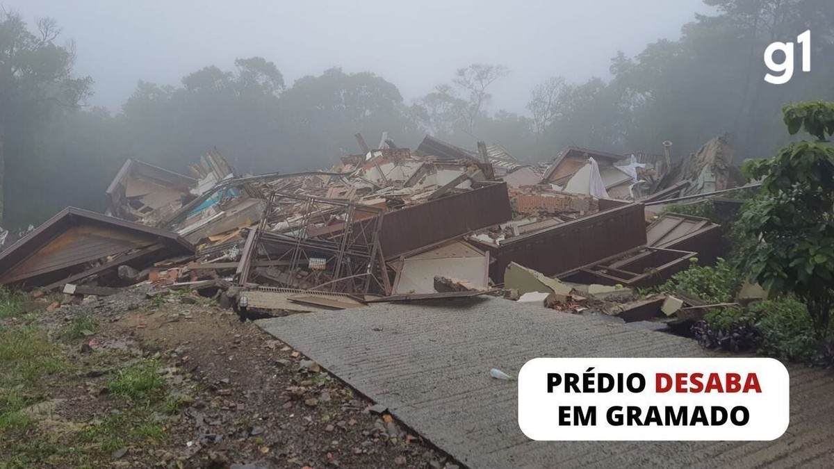 ANTES E DEPOIS: veja como era e como ficou local onde prédio desabou em Gramado