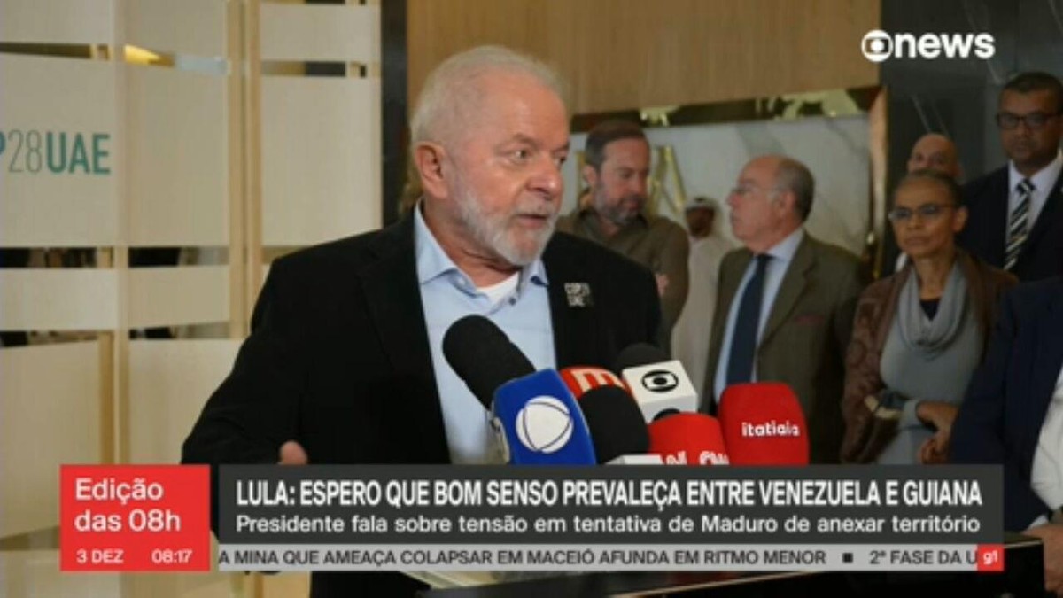 Lula diz que espera bom senso na tensão que envolve Venezuela e Guiana