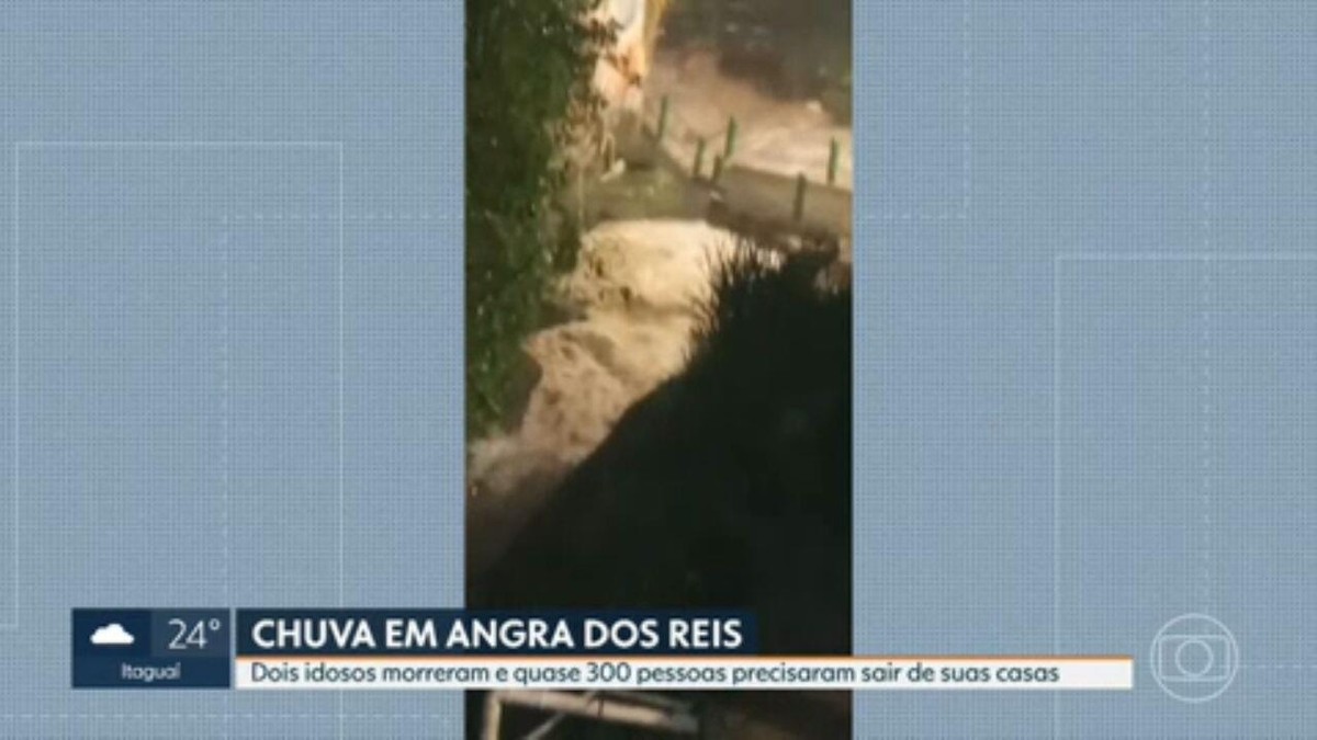 Chuvas matam 2 e deixam mais de 300 desabrigados em Angra dos Reis