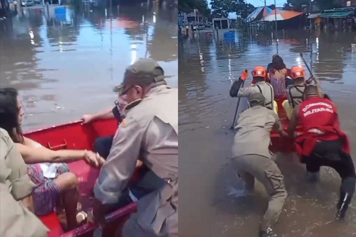 Nasce bebê de mulher que entrou em trabalho de parto enquanto era levada de bote até hospital no Rio; vídeo