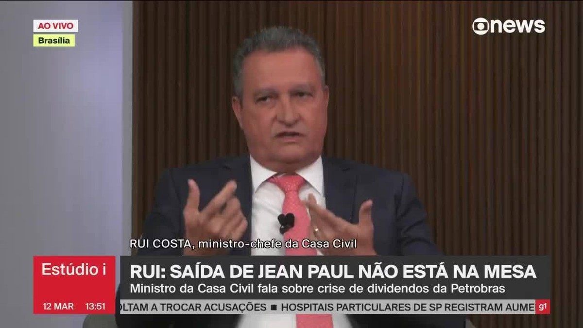 Saída de Jean Paul Prates da Petrobras não está na mesa, diz Rui Costa