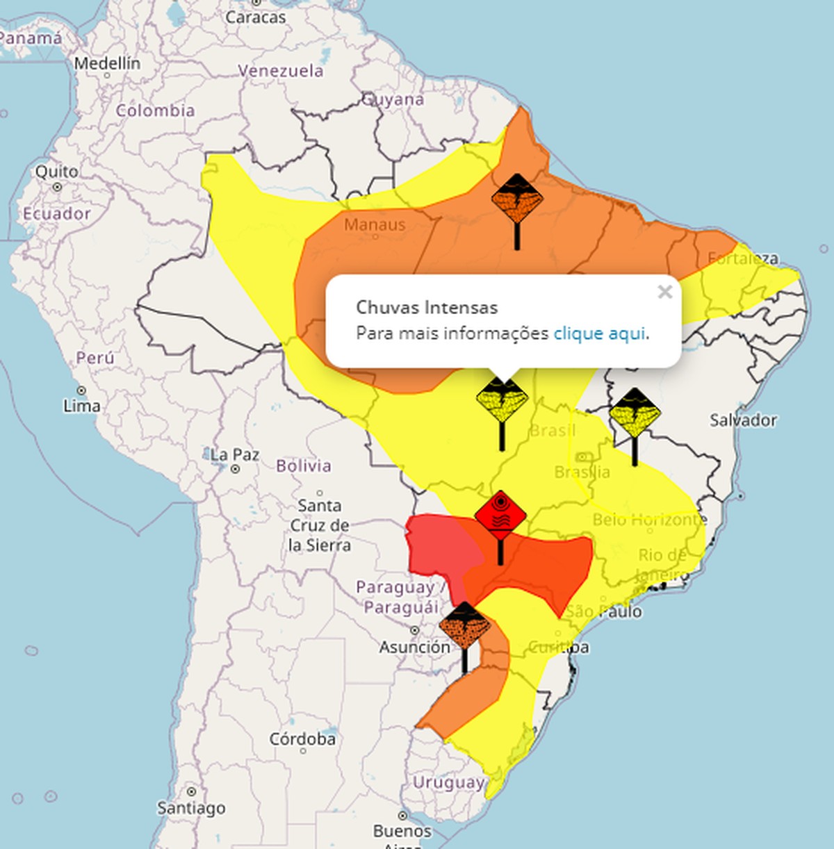 Em meio a onda de calor, Inmet emite alerta para chuvas intensas em quase todo o país; veja LISTA