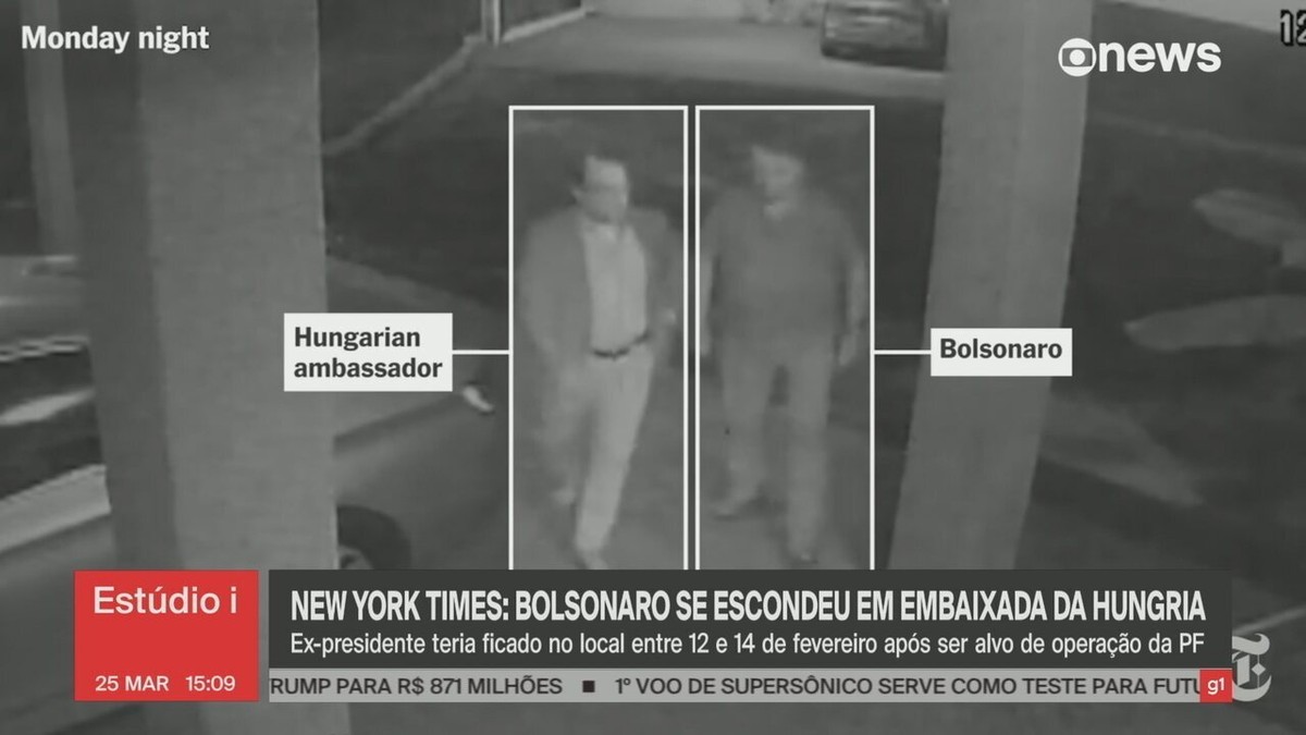 Bolsonaro passou duas noites na embaixada da Hungria após operação e apreensão de passaporte, diz jornal