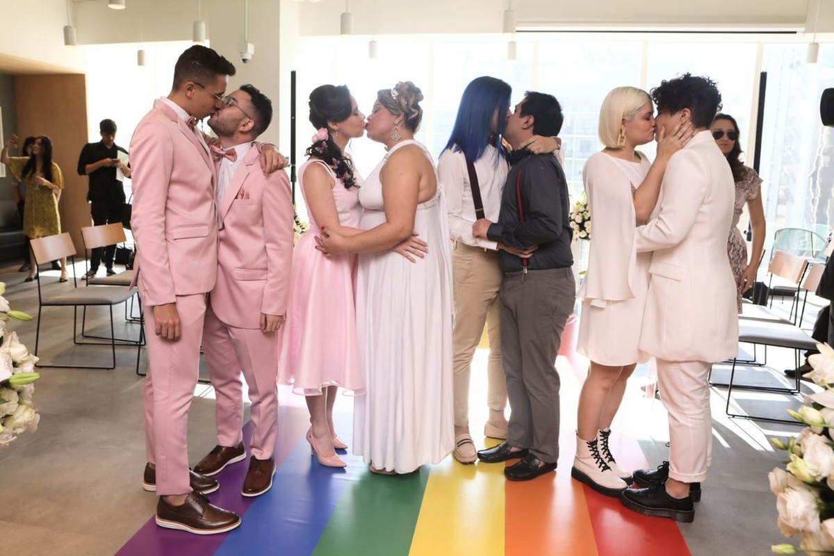 Casamentos LGBT crescem mais que héteros e batem recorde de 11 mil registros em 2022; total geral foi de 970 mil, segundo IBGE