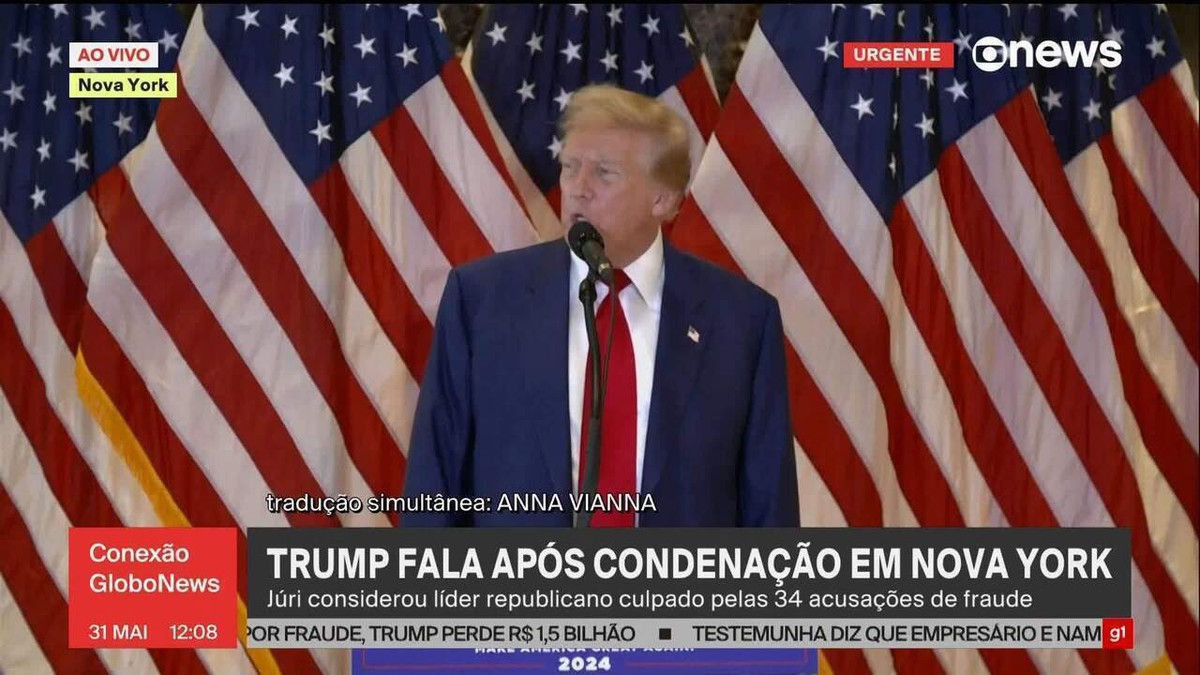 Após condenação, Trump discursa e ataca Biden, imigrantes, juiz e até seus advogados