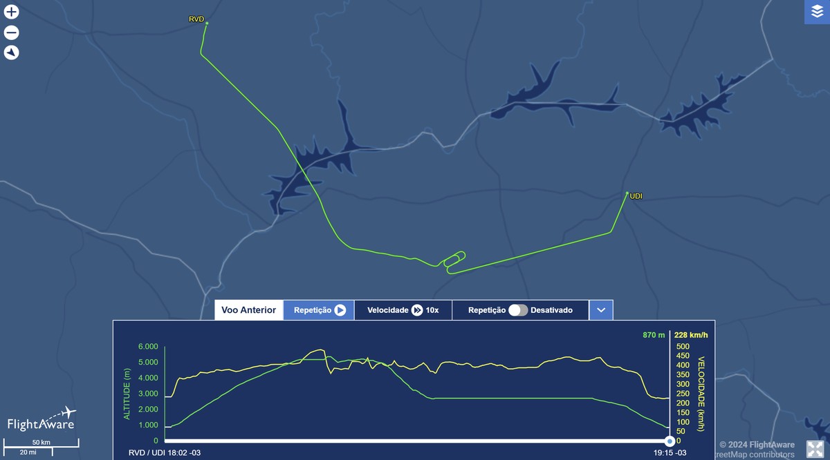 Avião da Voepass tem pane elétrica em voo para Guarulhos e pousa em Uberlândia