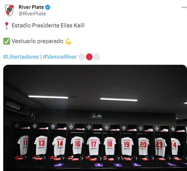 Antes de Atlético-MG x River, time argentino erra nome do estádio do Galo: “Presidente Elias Kalil”