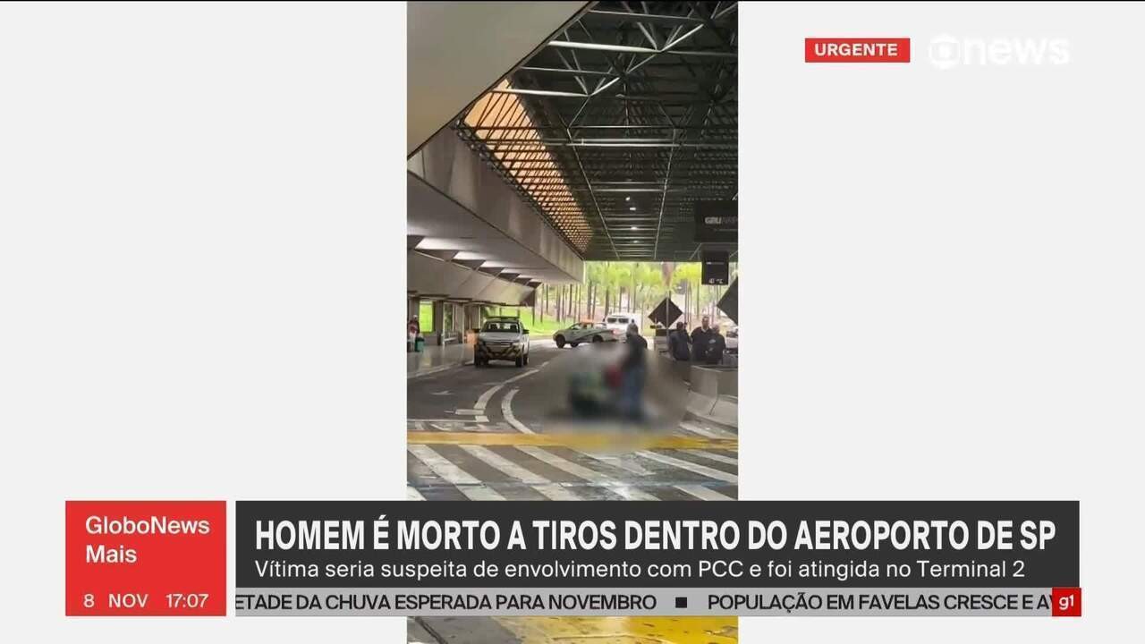 Carro usado em tiroteio que matou empresário no Aeroporto de Cumbica é localizado em Guarulhos, com munições de fuzil | São Paulo