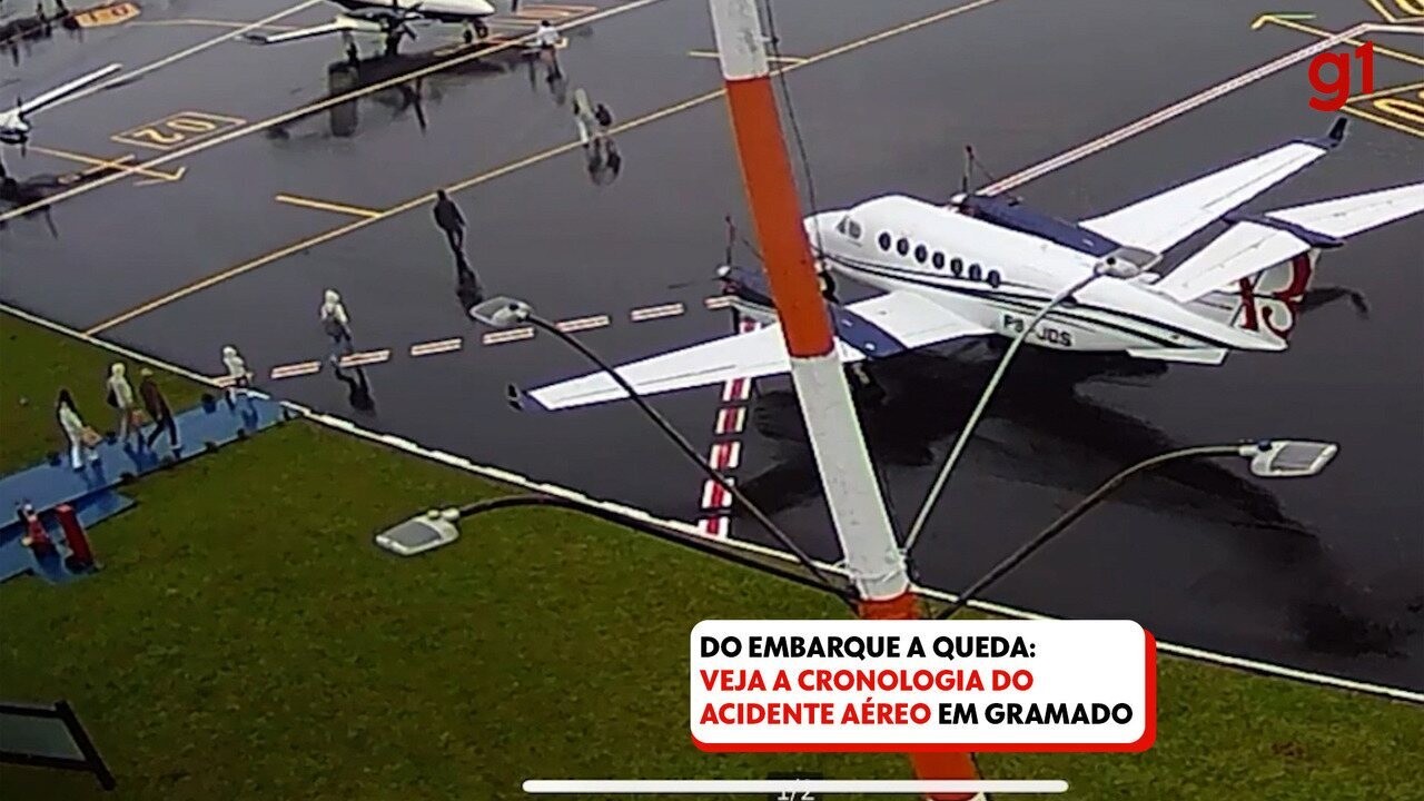 Queda de avião em Gramado: vídeo mostra empresário e família entrando em aeronave; 10 pessoas morreram